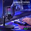 imageAmpliGame Fifine USB Microphone for PC Gaming Computer Desktop Streaming Microphone with Mute Button Gain Knob for Video Podcast RGB Mic for PS4PS5 Laptop A6NEO