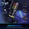imageFIFINE Gaming PC Microphone USB Streaming Microphone with Game Chat Balance Computer Condenser Desktop RGB Mic with Mute Button Noise Cancellation for PodcastTwitchDiscordAMPLIGAME AM6