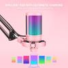 imageFIFINE Gaming PC USB Microphone Podcast Condenser Mic with Boom Arm Pop Filter Mute Button for Streaming Twitch Online Chat RGB Computer Mic for PS45 PC Gamer YoutuberAmpliGame A6TPink