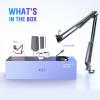imageFIFINE Gaming PC USB Microphone Podcast Condenser Mic with Boom Arm Pop Filter Mute Button for Streaming Twitch Online Chat RGB Computer Mic for PS45 PC Gamer YoutuberAmpliGame A6TWhite