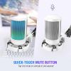 imageFIFINE Gaming PC USB Microphone Podcast Condenser Mic with Boom Arm Pop Filter Mute Button for Streaming Twitch Online Chat RGB Computer Mic for PS45 PC Gamer YoutuberAmpliGame A6TWhite