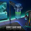 imageFIFINE Gaming PC USB Microphone Podcast Condenser Mic with Boom Arm Pop Filter Mute Button for Streaming Twitch Online Chat RGB Computer Mic for PS45 PC Gamer YoutuberAmpliGame A6TBlue