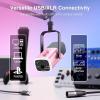 imageFIFINE XLRUSB Gaming Microphone Set Dynamic PC Mic for Streaming Podcasting Computer RGB Mic Kit with Boom Arm Stand Mute Button Headphones Jack for Recording Vocal VoiceOverAmpliGame AM8TPink