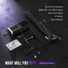 imageFIFINE XLRUSB Gaming Microphone Set Dynamic PC Mic for Streaming Podcasting Computer RGB Mic Kit with Boom Arm Stand Mute Button Headphones Jack for Recording Vocal VoiceOverAmpliGame AM8TBlack