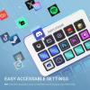 imageFifine AmpliGame Stream Controller with 15 Macro Keys Streaming Keyboard with Trigger Actions in OBSTwitchYouTubeStreamlabs Shortcut Buttons Keypad Works with Mac and PCD6White