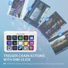 imageFifine AmpliGame Stream Controller with 15 Macro Keys Streaming Keyboard with Trigger Actions in OBSTwitchYouTubeStreamlabs Shortcut Buttons Keypad Works with Mac and PCD6White