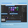 imageFifine AmpliGame Stream Controller with 15 Macro Keys Streaming Keyboard with Trigger Actions in OBSTwitchYouTubeStreamlabs Shortcut Buttons Keypad Works with Mac and PCD6White