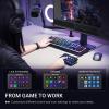 imageFifine AmpliGame Stream Controller with 15 Macro Keys Streaming Keyboard with Trigger Actions in OBSTwitchYouTubeStreamlabs Shortcut Buttons Keypad Works with Mac and PCD6Black