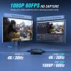 imageFifine AmpliGame Stream Controller with Video Capture Card Bundle Gaming Keyboard with 15 Macro Keys Trigger Actions 4K HDMI Capture Card Set Compatible with PS4PS5 OBS Studio D6V3 Black