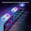 imageFifine Gaming Speakers for PC Bluetooth Computer Speakers Wireless with Auxin for Desktop Laptop RGB Desk Loudspeakers with Volume Control for Party Streaming Meeting A16 WhiteBlack