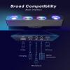 imageFifine Gaming Speakers for PC Bluetooth Computer Speakers Wireless with Auxin for Desktop Laptop RGB Desk Loudspeakers with Volume Control for Party Streaming Meeting A16 WhiteBlack