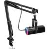 imageFIFINE XLRUSB Gaming Microphone Set Dynamic PC Mic for Streaming Podcasting Computer RGB Mic Kit with Boom Arm Stand Mute Button Headphones Jack for Recording Vocal VoiceOverAmpliGame AM8TBlack
